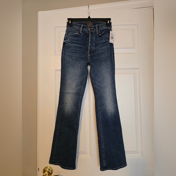 NWT MOTHER Denim Tripper Flood Jeans Size 23
